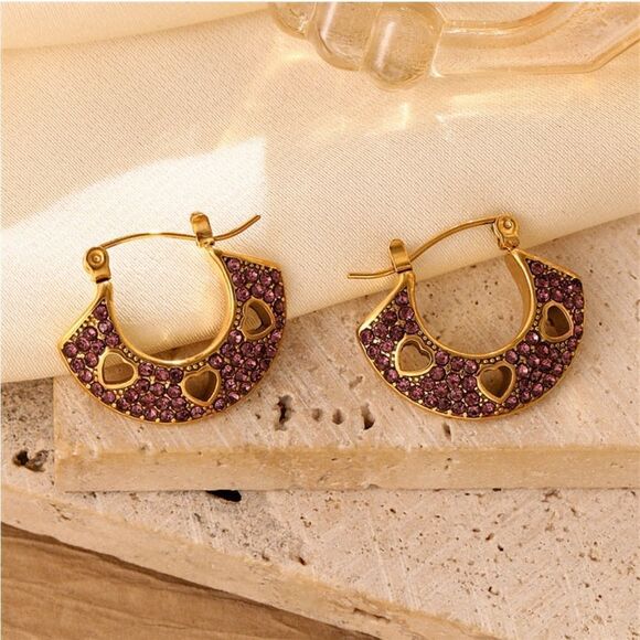 Anthropologie Jewelry - Vintage hoop earrings M769